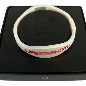 👗5/$25 - White/Red Rubber Balance Bracelet